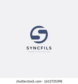 letter S logo with the concept of combining the letter S with a round shape