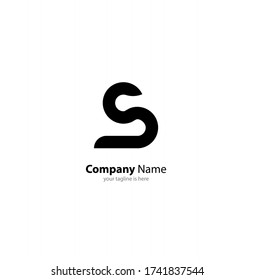 letter s logo concept on white background