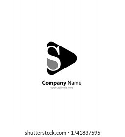 letter s logo concept on white background