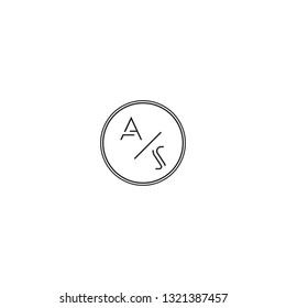 Letter A and S Logo Design