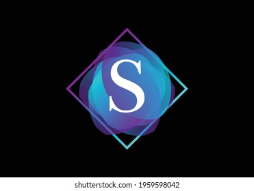 Letter S Logo design Abstract liquid shape vector template.