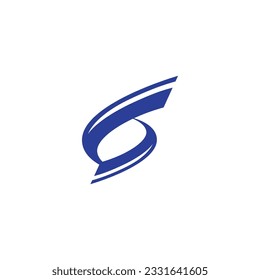 Letter s logo design with abstract style. 10 Eps