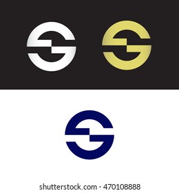 Letter S logo design bold and simple