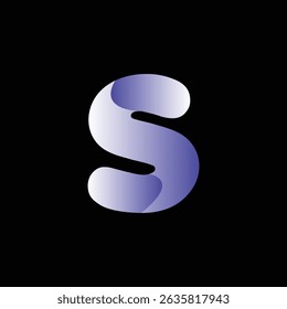 Letter S logo design, company logo, S gradient abstract logo, Logo letter S unique design with blank background