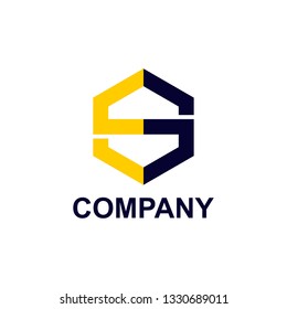 letter s logo design concept