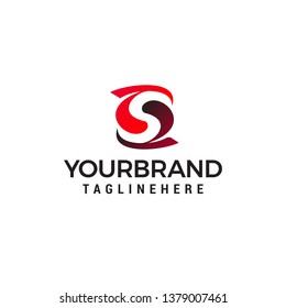 letter S logo design concept template vector