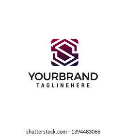 letter S logo design concept template vector