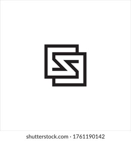 Concepto de diseño del logotipo de la letra S.
