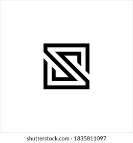 Concepto de diseño del logotipo de la letra S.