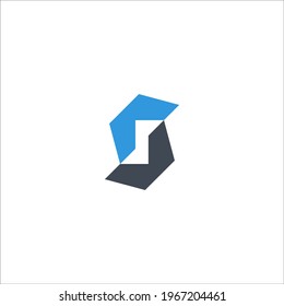 letter S logo design concept sign