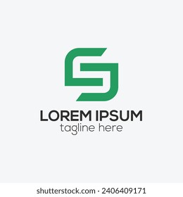 Letter s logo design concept isolated vector template illustration