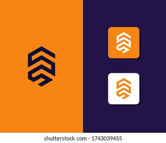 Letter S S logo design. creative minimal monochrome monogram symbol. Universal elegant vector emblem. Premium business logotype. Graphic alphabet symbol for corporate identity