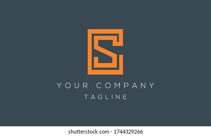 Diseño del logotipo de la letra S, icono moderno creativo S