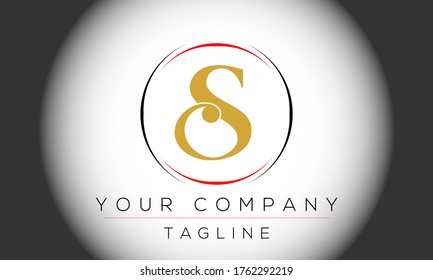 Diseño del logotipo de la letra S, icono moderno creativo S