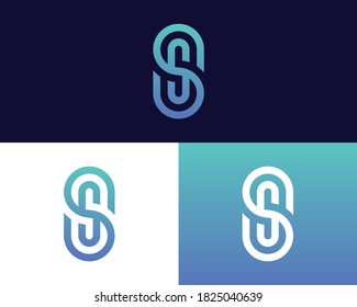 Letter S S logo design. creative minimal monochrome monogram symbol. Universal elegant vector emblem. Premium business logotype. Graphic alphabet symbol for corporate identity