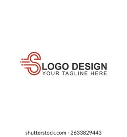 letter s logo design for delivery service company with crerative vector illustration