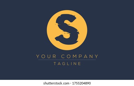 Letter S Logo Design, Distorted Vector S