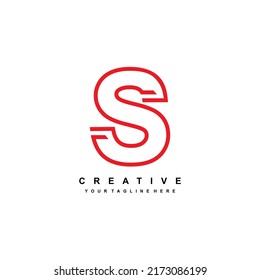 
Diseño del logotipo de la letra S con un estilo elegante y lujoso. Forma de línea roja. adecuado para logotipos comerciales, tecnología, empresa, etc. Elementos de plantilla de logotipos. logotipo de la letra inicial S. Diseño S