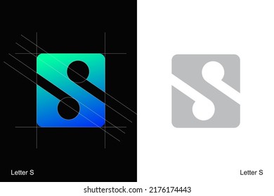 The letter S logo design exploration for brand identity or business. Vector, 2022-2023