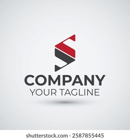 Letter S Logo Design Flat Icon Template