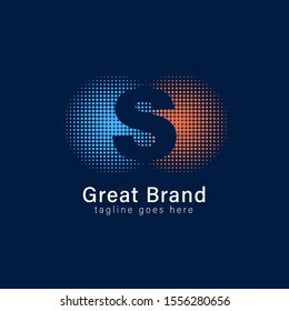 letter s logo design, icon design template elements