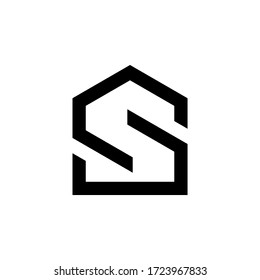Plantilla de icono de diseño del logotipo de la letra S