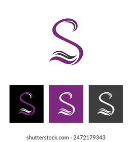 Letra S Idea de diseño de logotipo para industrias o empresas de belleza y moda