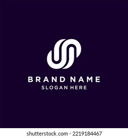 Diseño del logotipo de la letra S. Concepto de diseño inicial del logotipo de S para la marca	
