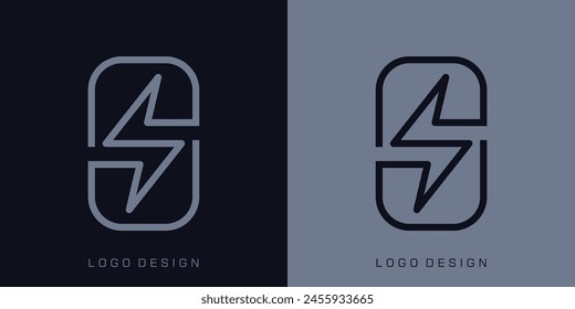 Letter S Logo Design Lightning Logo Template