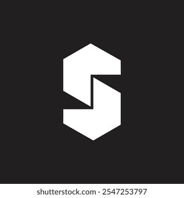 Letter S logo design modern unique beauty and luxury vector art icon logo design and white color on black background.