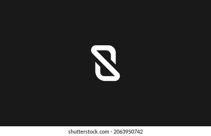 LETTER S LOGO DESIGN WITH NEGATIVE SPACE EFFECT FOR ILLUSTRATION USE