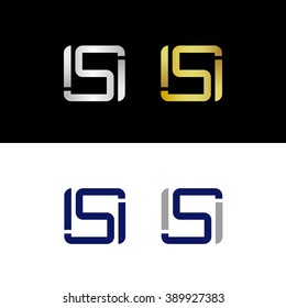 Letter S logo design in several colors