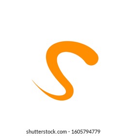 letter S logo design simple modern template