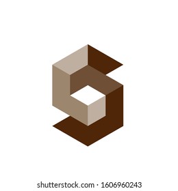 letter S logo design simple template