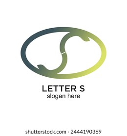 Letter s logo design simple concept Premium Vector