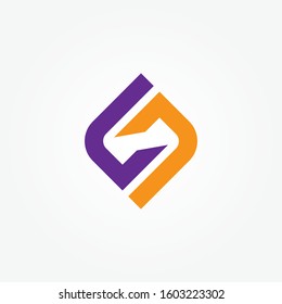 Letter S logo design template elements, alphabet icon vector. vector illustrator