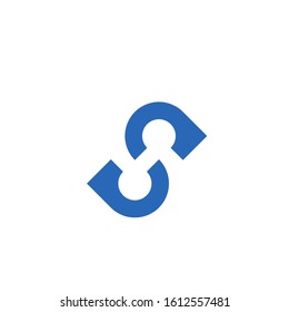 letter s logo design template sign