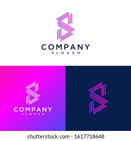 Letter S Logo. Design Template Elements