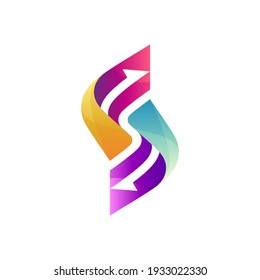 216 S letter down arrow logo Images, Stock Photos & Vectors | Shutterstock