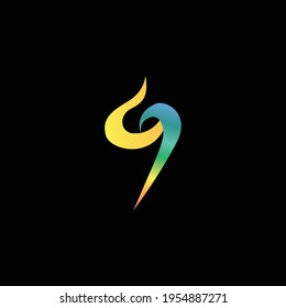 Plantilla de diseño de logotipo de carta S 