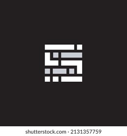 Plantilla de diseño del logotipo de la letra S.