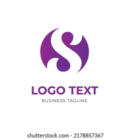 Letter S logo design template