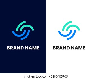 plantilla de diseño de logotipo de letra s