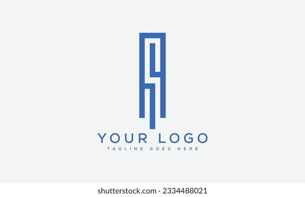 Ilustración vectorial de la plantilla de diseño del logotipo de la letra S.