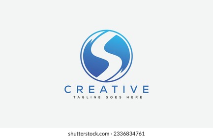 Letter S logo design template vector illustration.