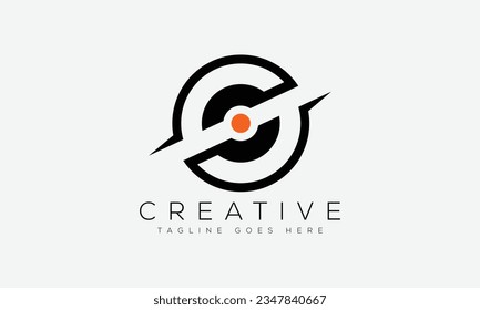 Ilustración vectorial de la plantilla de diseño del logotipo de la letra S.