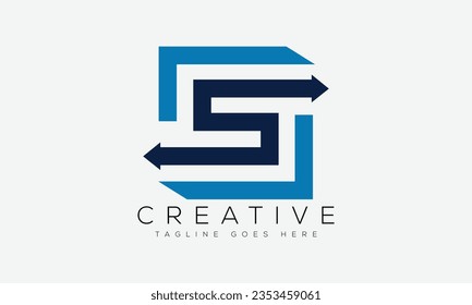 Letter S logo design template vector illustration.