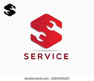 letter s logo design template. logo good for businesses in the fields of mechanics, machinery, service and others