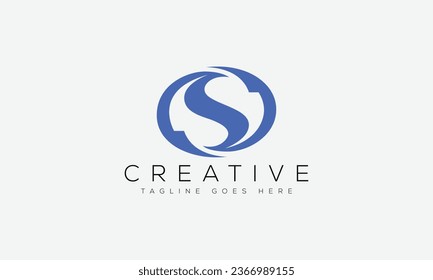 Design-Vorlage für das Logo von Letter S, Vektorgrafik