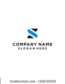 letter s logo design vector illustration template